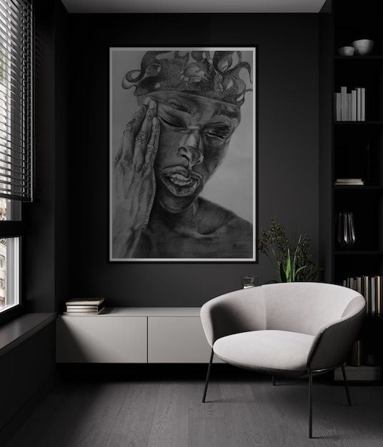 Clouded Pencil on Paper ( Print )