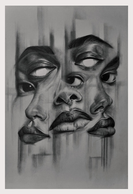 Facets Pencil on Paper ( Print )