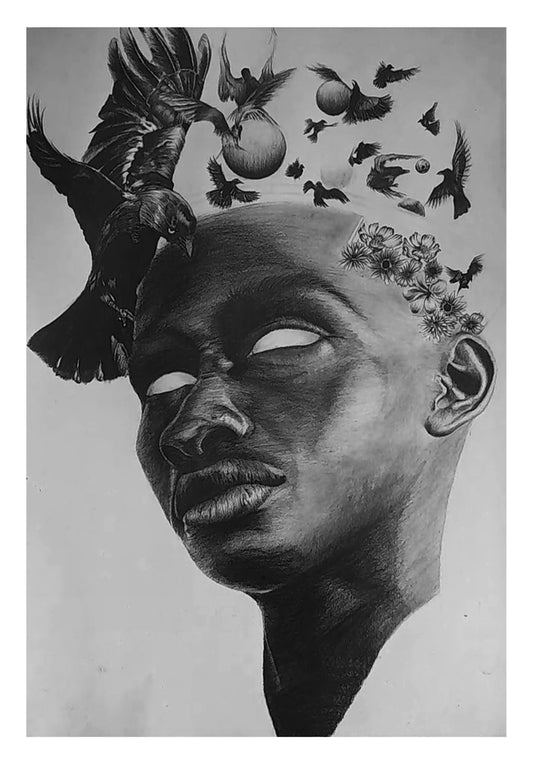 Erudition Pencil on Paper (Print)